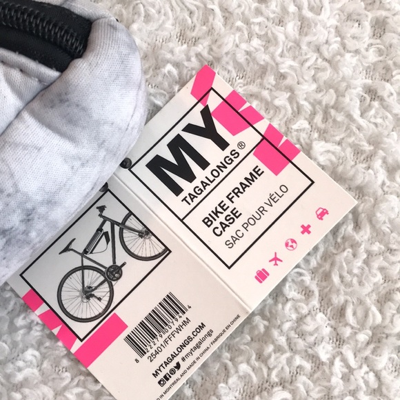 My TagAlongs White Marble Print Bike Frame Case - Picture 3 of 4